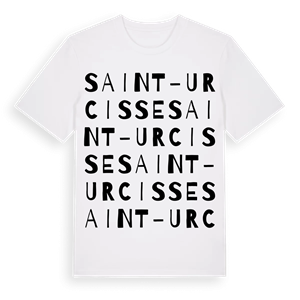 Saint-Urcisse ordlek t-shirt – ekologisk bomull t-shirt från Pinshirt