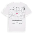 Saint-Victor-Rouzaud karta t-shirt