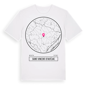 Saint-Vincent-d'Autéjac t-shirt – ekologisk bomull t-shirt från Pinshirt