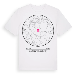 Saint-Vincent-Rive-d'Olt t-shirt – ekologisk bomull t-shirt från Pinshirt
