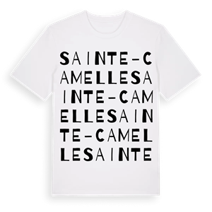 Sainte-Camelle ordlek t-shirt – ekologisk bomull t-shirt från Pinshirt