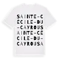 Sainte-Cécile-du-Cayrou ordlek t-shirt