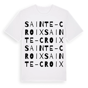 Sainte-Croix ordlek t-shirt – ekologisk bomull t-shirt från Pinshirt