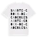 Sainte-Croix-de-Caderle ordlek t-shirt