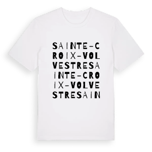 Sainte-Croix-Volvestre ordlek t-shirt – ekologisk bomull t-shirt från Pinshirt