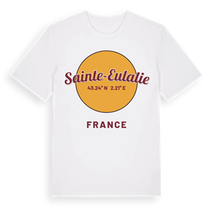 Sainte-Eulalie cirkel t-shirt – ekologisk bomull t-shirt från Pinshirt