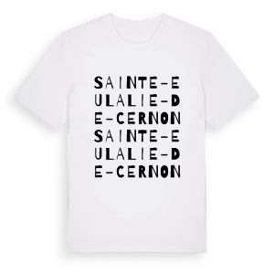Sainte-Eulalie-de-Cernon ordlek t-shirt – ekologisk bomull t-shirt från Pinshirt