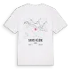 Sainte-Hélène karta t-shirt