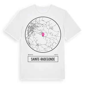 Sainte-Radegonde t-shirt – ekologisk bomull t-shirt från Pinshirt