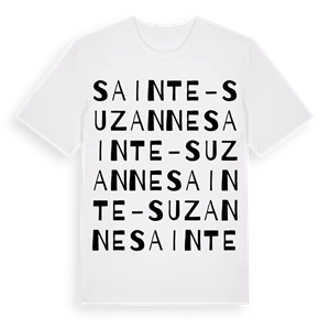 Sainte-Suzanne ordlek t-shirt – ekologisk bomull t-shirt från Pinshirt