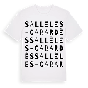 Sallèles-Cabardès ordlek t-shirt – ekologisk bomull t-shirt från Pinshirt