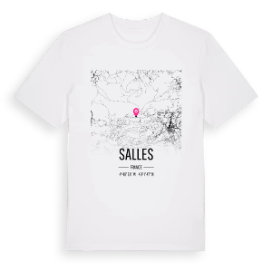 Salles karta t-shirt – ekologisk bomull t-shirt från Pinshirt