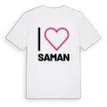 Jag älskar Saman t-shirt stort tryck