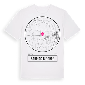 Sarriac-Bigorre t-shirt – ekologisk bomull t-shirt från Pinshirt
