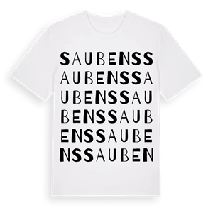Saubens ordlek t-shirt – ekologisk bomull t-shirt från Pinshirt