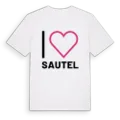 Jag älskar Sautel t-shirt stort tryck