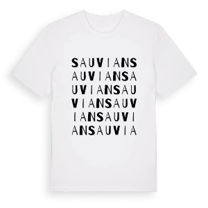 Sauvian ordlek t-shirt – ekologisk bomull t-shirt från Pinshirt