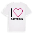 Jag älskar Saverdun t-shirt stort tryck