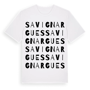 Savignargues ordlek t-shirt – ekologisk bomull t-shirt från Pinshirt