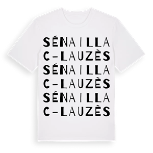 Sénaillac-Lauzès ordlek t-shirt – ekologisk bomull t-shirt från Pinshirt