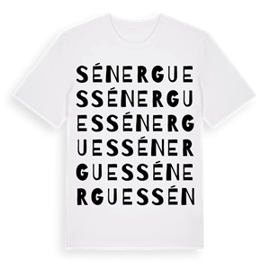 Sénergues ordlek t-shirt – ekologisk bomull t-shirt från Pinshirt