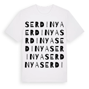 Serdinya ordlek t-shirt – ekologisk bomull t-shirt från Pinshirt