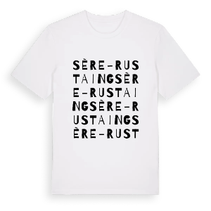 Sère-Rustaing ordlek t-shirt – ekologisk bomull t-shirt från Pinshirt