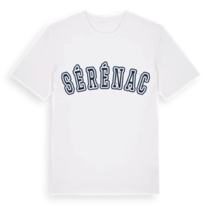 Sérénac college t-shirt – ekologisk bomull t-shirt från Pinshirt
