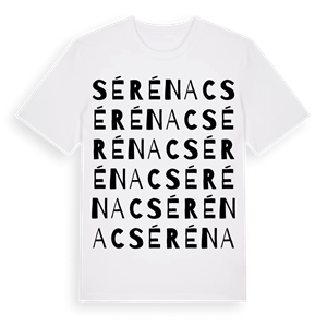 Sérénac ordlek t-shirt – ekologisk bomull t-shirt från Pinshirt