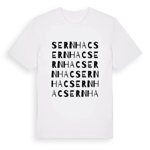 Sernhac ordlek t-shirt – ekologisk bomull t-shirt från Pinshirt
