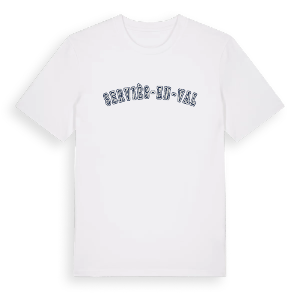 Serviès-en-Val college t-shirt – ekologisk bomull t-shirt från Pinshirt