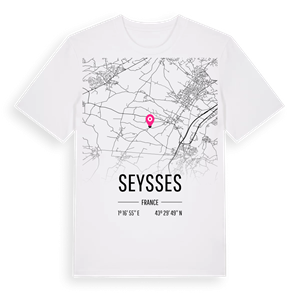 Seysses karta t-shirt – ekologisk bomull t-shirt från Pinshirt