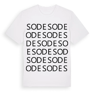 Sode ordlek t-shirt – ekologisk bomull t-shirt från Pinshirt