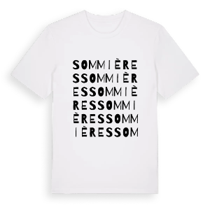 Sommières ordlek t-shirt – ekologisk bomull t-shirt från Pinshirt