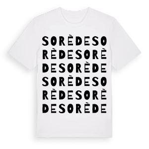 Sorède ordlek t-shirt – ekologisk bomull t-shirt från Pinshirt