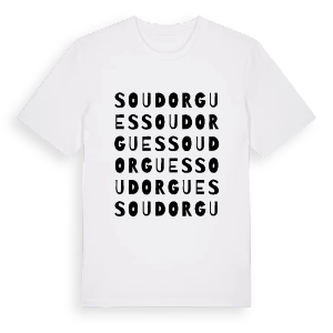 Soudorgues ordlek t-shirt – ekologisk bomull t-shirt från Pinshirt