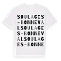 Soulages-Bonneval ordlek t-shirt