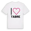 Jag älskar Tabre t-shirt stort tryck