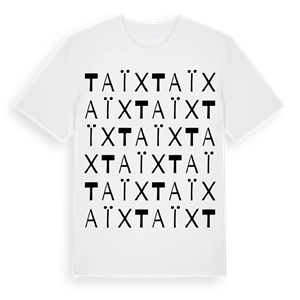 Taïx ordlek t-shirt – ekologisk bomull t-shirt från Pinshirt
