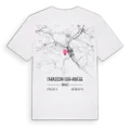 Tarascon-sur-Ariège karta t-shirt
