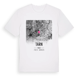 Tarn karta t-shirt – ekologisk bomull t-shirt från Pinshirt