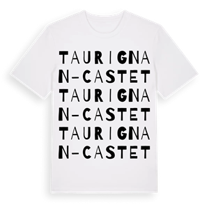 Taurignan-Castet ordlek t-shirt – ekologisk bomull t-shirt från Pinshirt