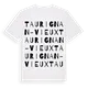Taurignan-Vieux ordlek t-shirt