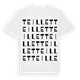 Teillet ordlek t-shirt