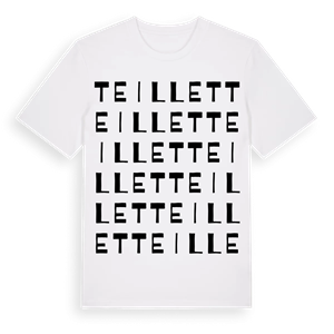 Teillet ordlek t-shirt – ekologisk bomull t-shirt från Pinshirt
