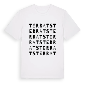 Terrats ordlek t-shirt – ekologisk bomull t-shirt från Pinshirt