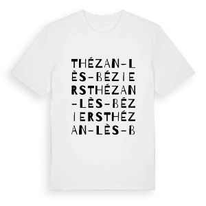 Thézan-lès-Béziers ordlek t-shirt – ekologisk bomull t-shirt från PinShirt