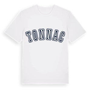 Tonnac college t-shirt – ekologisk bomull t-shirt från Pinshirt