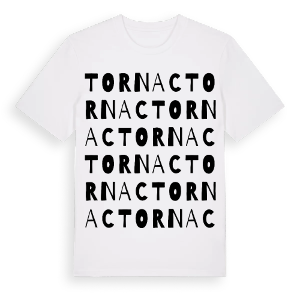 Tornac ordlek t-shirt – ekologisk bomull t-shirt från Pinshirt