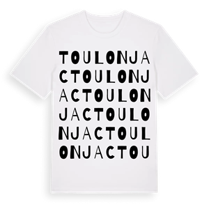 Toulonjac ordlek t-shirt – ekologisk bomull t-shirt från Pinshirt